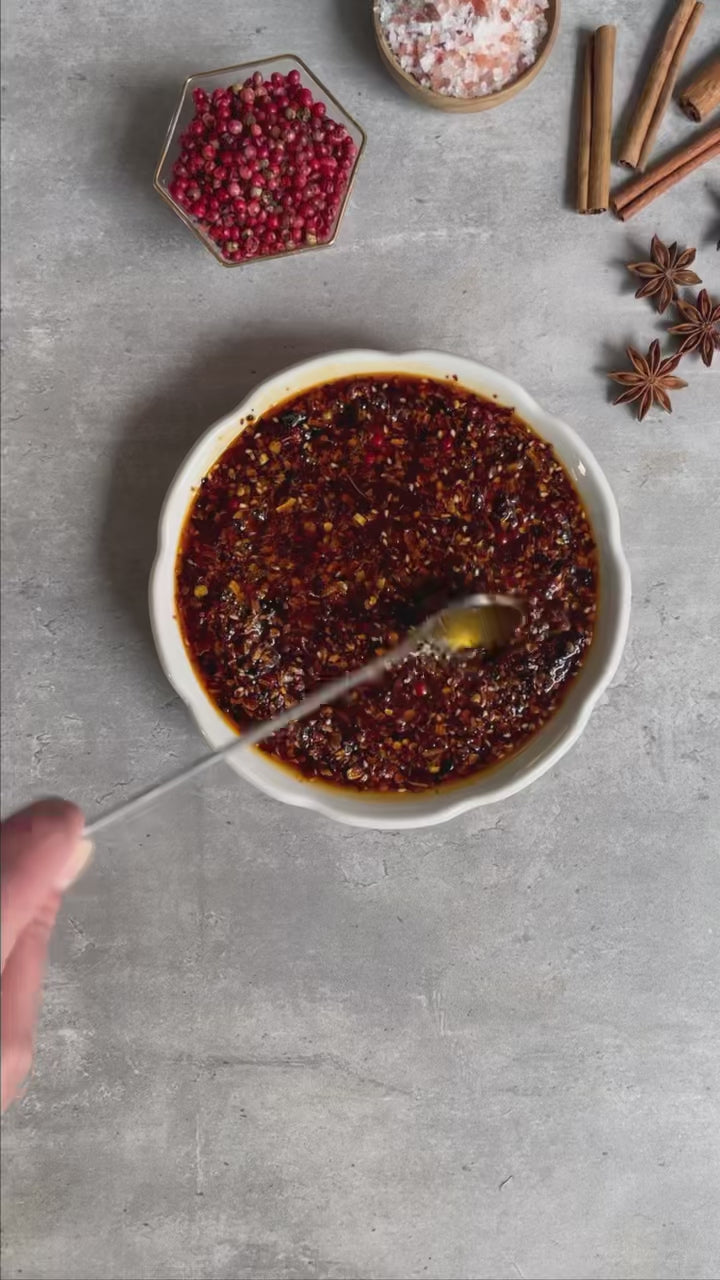 Load video: Pink Chili Crisp